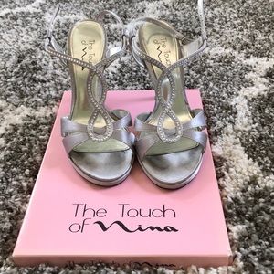 The Touch of Nina silver heels